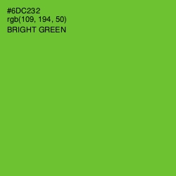 #6DC232 - Bright Green Color Image